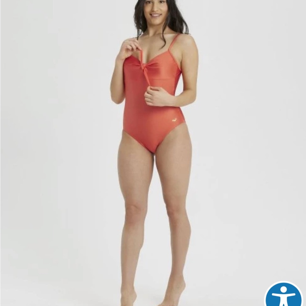 Arena Women's One Piece Swimsuit - Burnt Siena brown